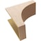 Ekena Millwork 12"W x 24"D x 24"H Classic Huntington Rough Cedar Woodgrain TimberThane Corbel, Primed Tan CORUR12X24X24HUNRCPR - alternate 5